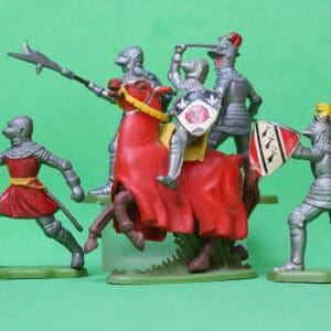 Britains Medieval Knights 'Made in Hong Kong' - Group of 5 #2