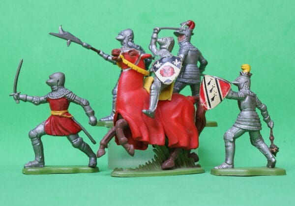 Britains Medieval Knights 'Made in Hong Kong' - Group of 5 #2