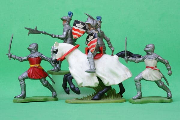 Britains Medieval Knights 'Made in Hong Kong' - Group of 5 #3