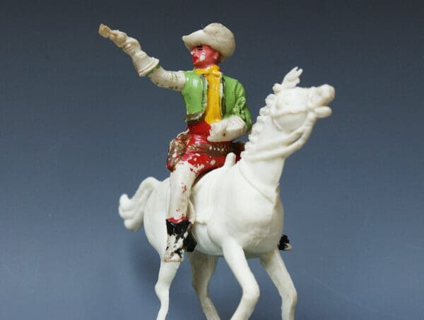 Cherilea 54mm Mounted Cowboy Firing Pistol (2 Riders)