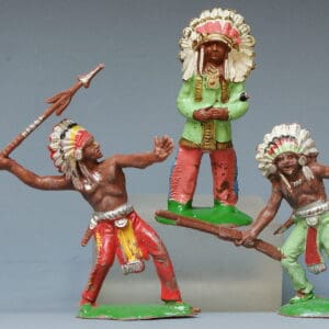 Cherilea 50mm Indians including Chief with Peace Pipe