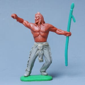 Timpo 1st Series Wild West Indian with Warrior Spear