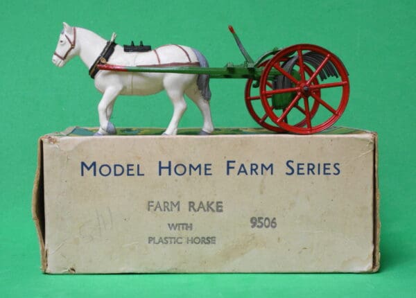 Britains Home Farm Rake with Plastic Horse - Boxed