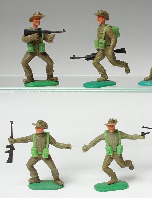 Timpo Swoppet Australian Khaki Infantry - Group of 8 - Image 2