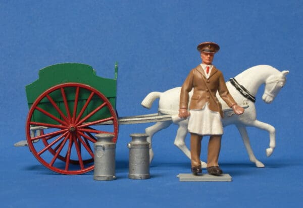 Britains Milk Float (Green) with Plastic Milkman