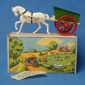 Britains Model Home Farm Cart with Plastic Horse - VNMB!