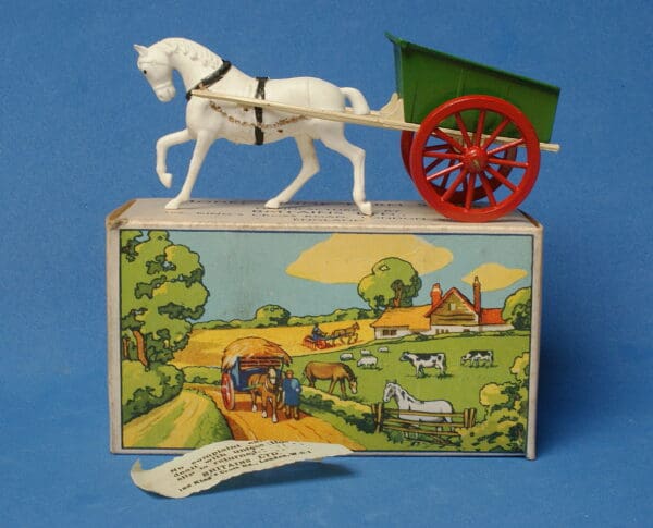 Britains Model Home Farm Cart with Plastic Horse - VNMB!