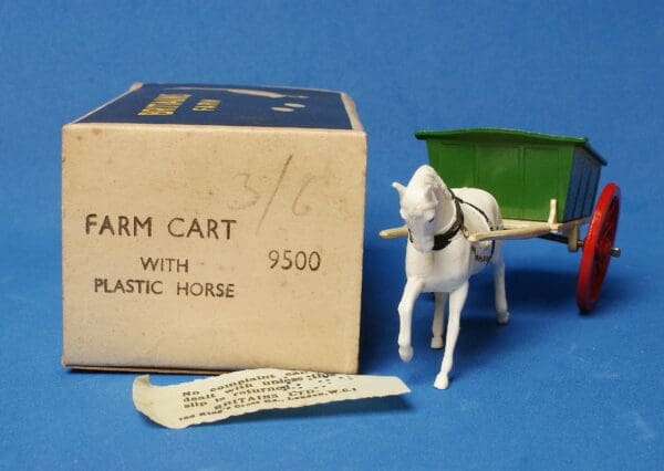 Britains Model Home Farm Cart with Plastic Horse - VNMB! - Image 3