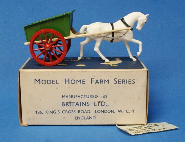 Britains Model Home Farm Cart with Plastic Horse - VNMB! - Image 2