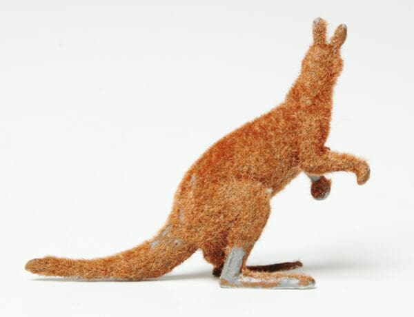 Barrett & Sons Zoo Series - Plastic Kangaroo (Flock Covered) - Image 2