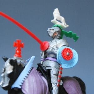 Swoppet C15th Mounted Knight Charging - PURPLE Blanket