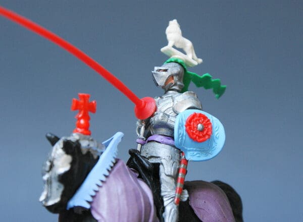 Swoppet C15th Mounted Knight Charging - PURPLE Blanket