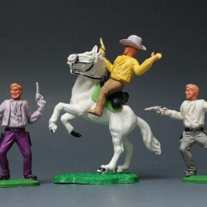 Timpo 1st Series Swoppet Cowboys - Mounted & On Foot