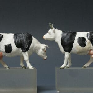 Herald Farm Black-and-White Cows (TEXTURED Plastic)