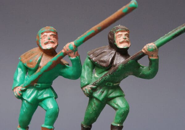 Lone Star Pair Little John Figures with Quarter-staffs