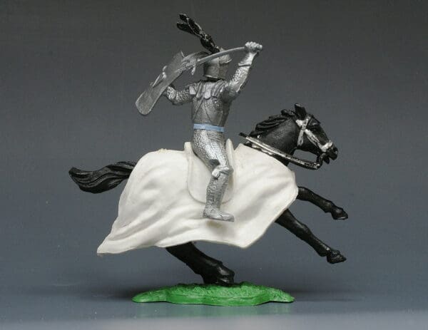 Timpo Swoppet Silver Knights - Early Mounted Figure - Image 2