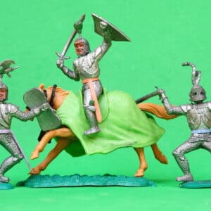 Timpo Swoppet Silver Knights - Mounted and On Foot #2