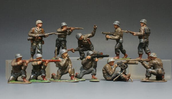 Timpo US Army Infantry - 11 Figures
