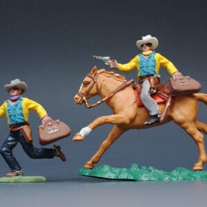 Britains Swoppet Bank Robbers - Mounted & On Foot (Manhattan)