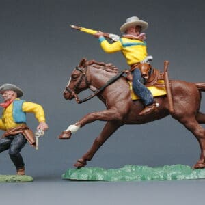 Britains Swoppet Cowboys - Mounted & On Foot (Manhattan)