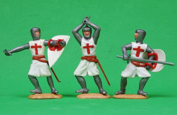 Timpo Swoppet 2nd Series Crusaders on Foot - Group of 3