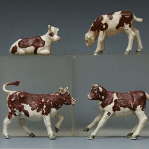 Herald Ayrshire Calves - Early Dark Brown Markings - Set of 4