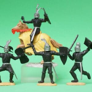Timpo Swoppet Black Knights - Mounted and On Foot