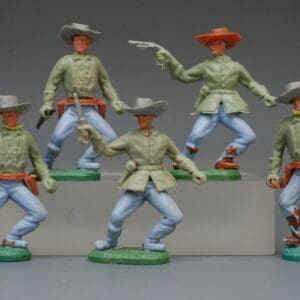 Charbens Swoppet-type ACW Confederates with Officers