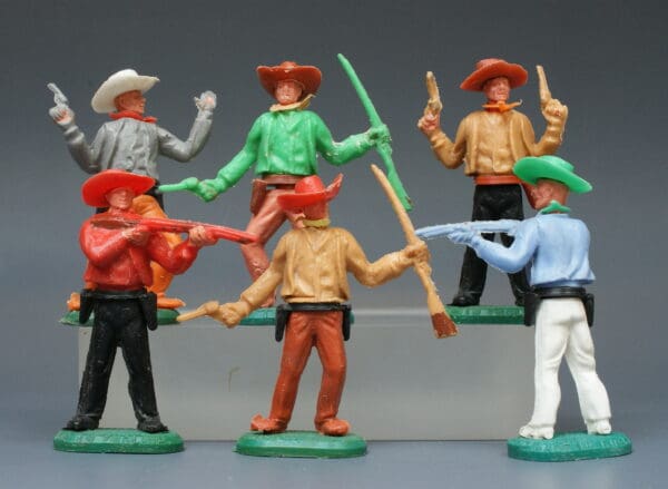 Charbens Swoppet-Type Cowboys - Group of 6 Figures
