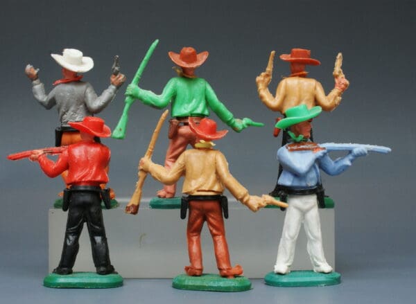 Charbens Swoppet-Type Cowboys - Group of 6 Figures - Image 2