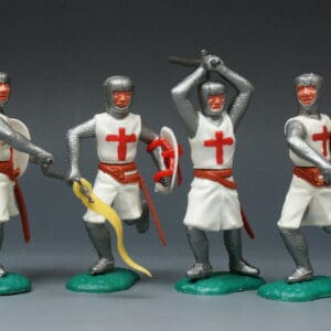 Timpo Swoppet 2nd Series Crusaders on Foot - Group of 4