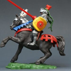 SOLD Swoppet Mounted C15th Century Knight Defending