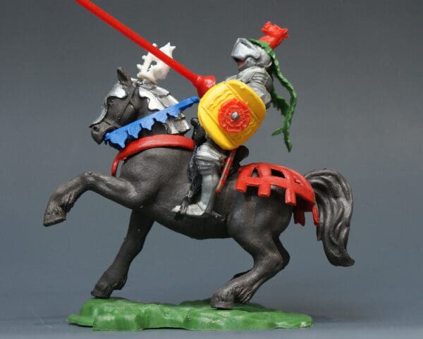 SOLD Swoppet Mounted C15th Century Knight Defending