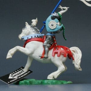 Swoppet C15th Knight with Standard - White Horse - Stunning!