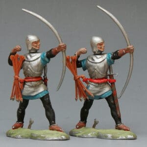 Swoppet C15th Knights Long-bowman - Matching TEAL BLUE Hose