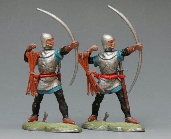 Swoppet C15th Knights Long-bowman - Matching TEAL BLUE Hose