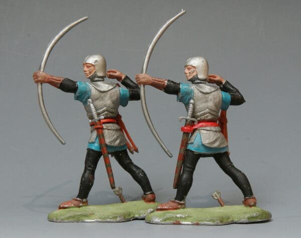 Swoppet C15th Knights Long-bowman - Matching TEAL BLUE Hose - Image 3