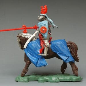 Swoppet C15th Mounted Knight Charging - ROYAL BLUE Blanket