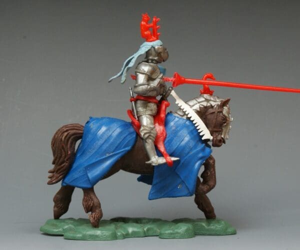 Swoppet C15th Mounted Knight Charging - ROYAL BLUE Blanket - Image 4