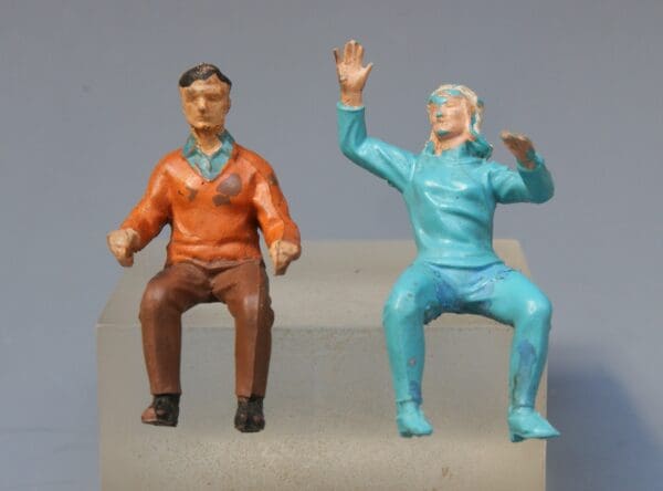 Britains Male & Girl Riders for Lambretta Scooter
