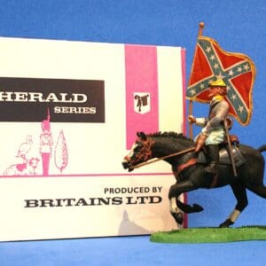 Britains ACW Rebel Cavalry Standard Bearer - Repro Box #150