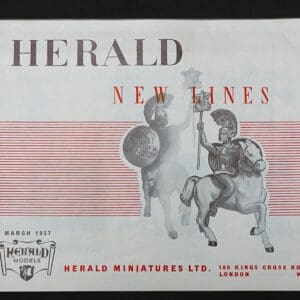 SOLD Herald ORIGINAL Trojan Warriors New Lines Leaflet (1957)