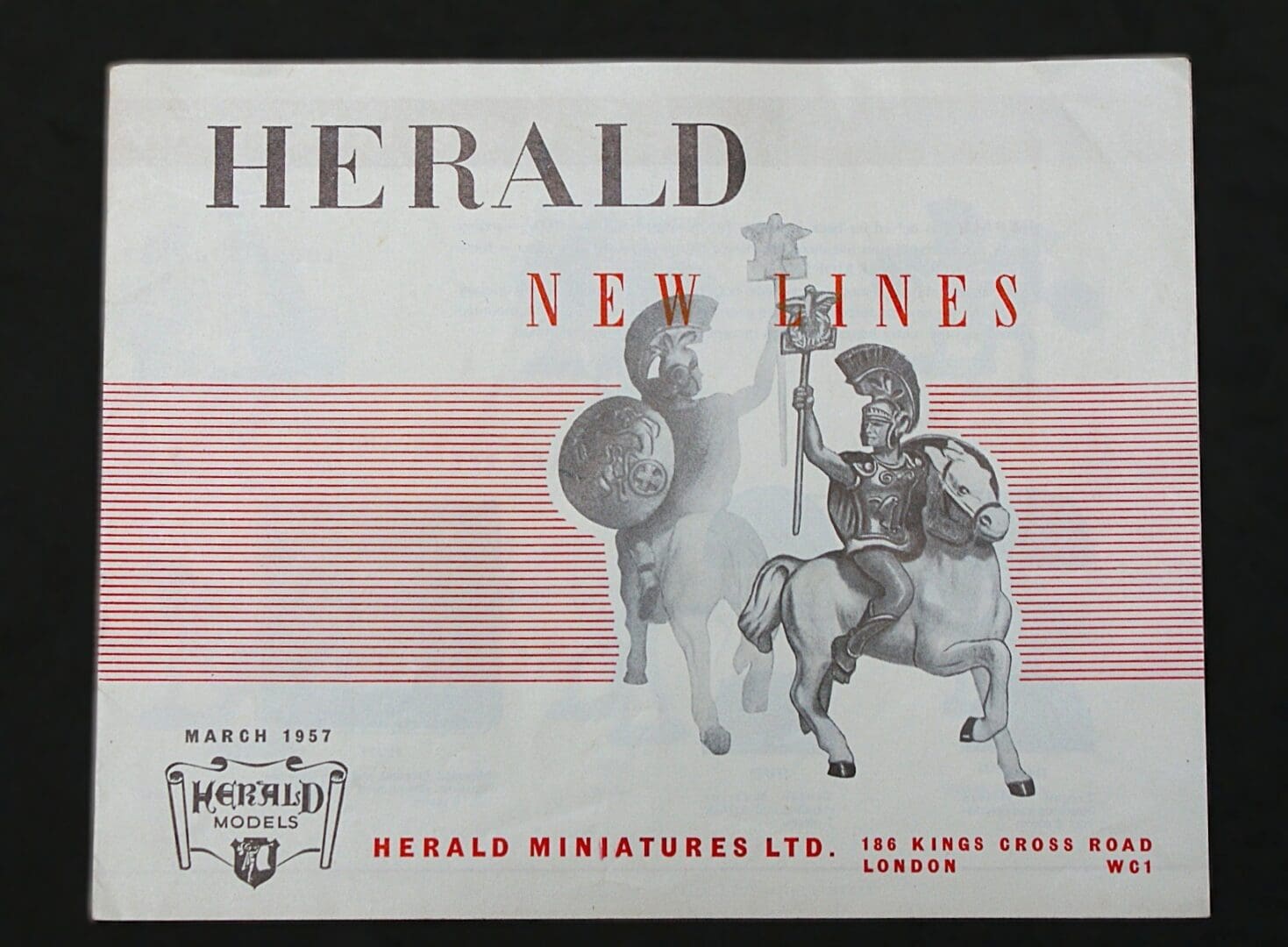 SOLD Herald ORIGINAL Trojan Warriors New Lines Leaflet (1957)