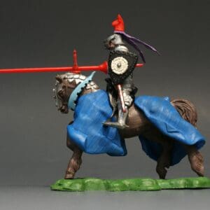 Swoppet C15th Mounted Knight Charging - ROYAL BLUE Blanket