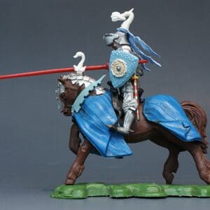 Swoppet C15th Mounted Knight Charging - ROYAL BLUE Blanket