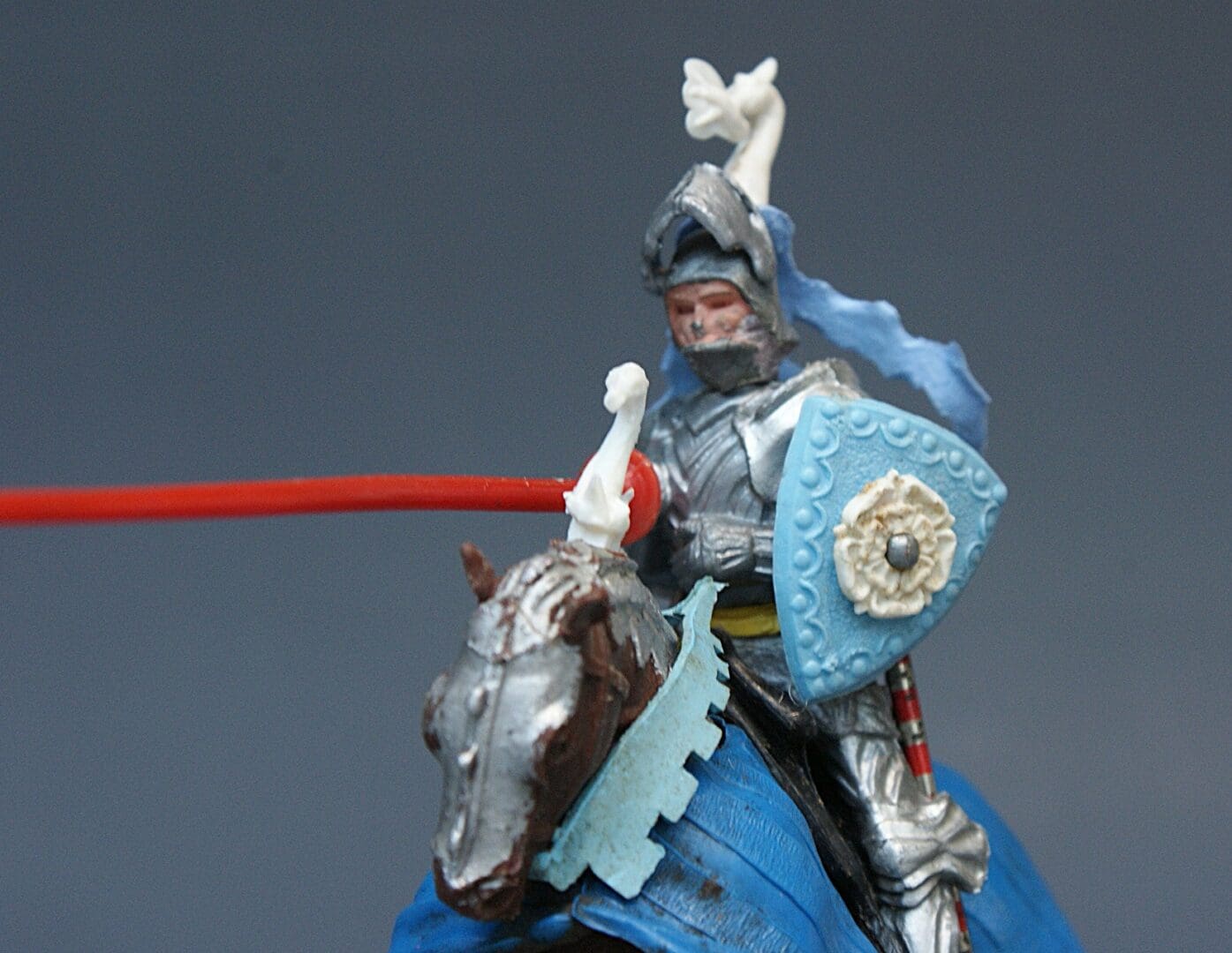 Swoppet C15th Mounted Knight Charging - ROYAL BLUE Blanket - Image 4