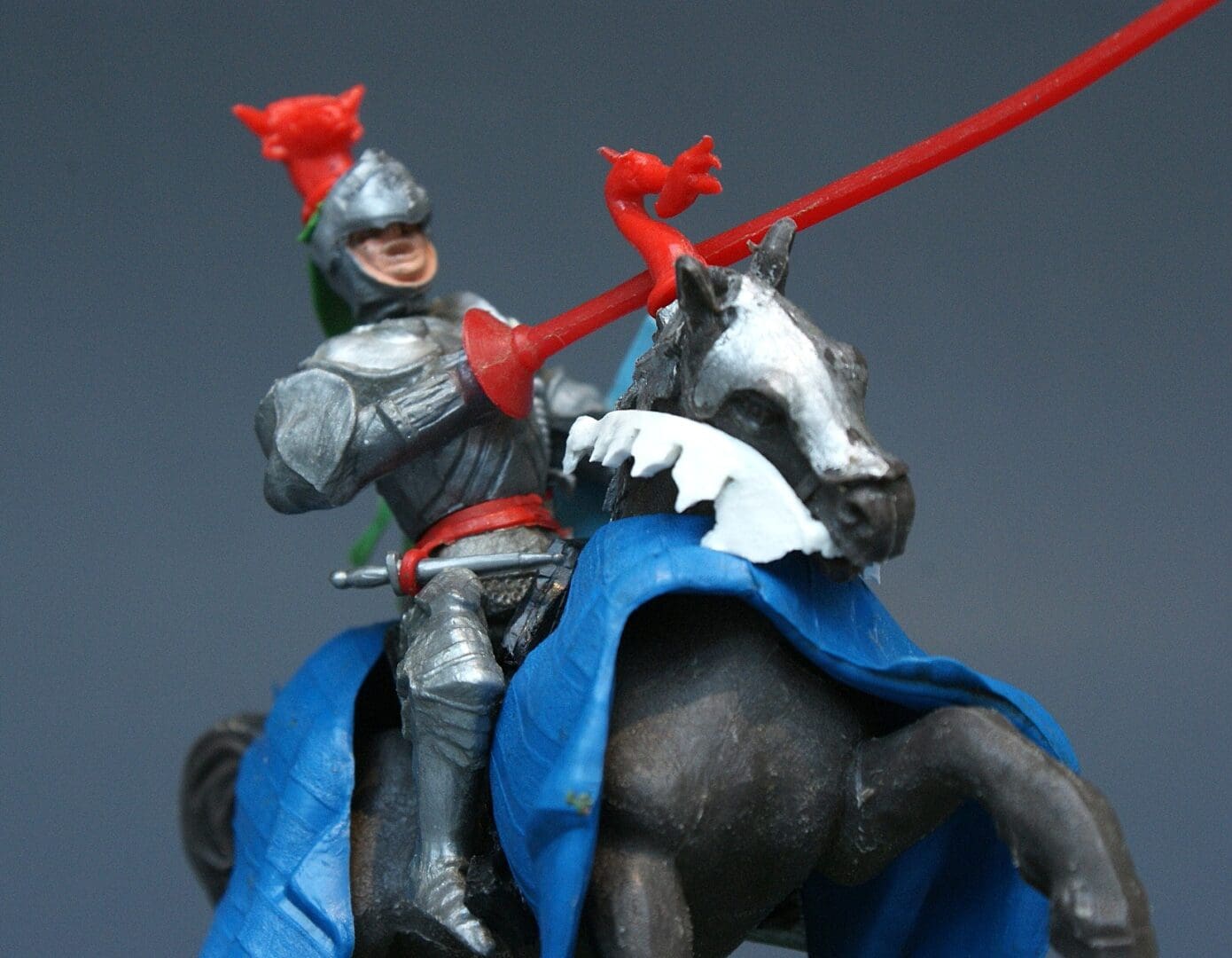 Swoppet C15th Mounted Knight Defending - ROYAL BLUE Blanket #2