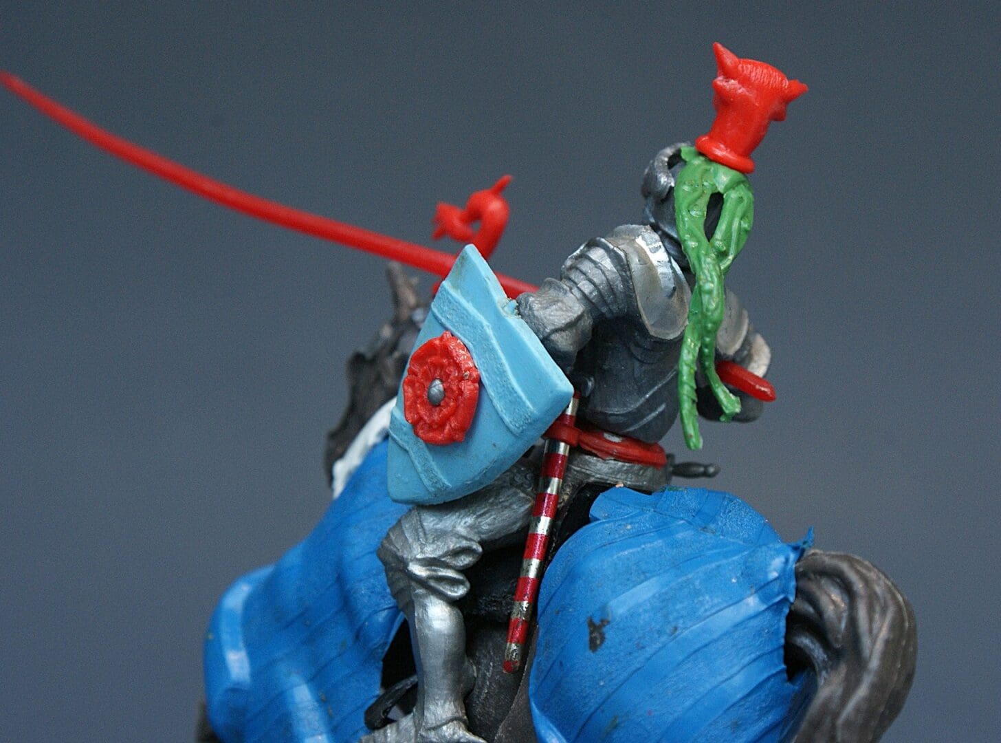 Swoppet C15th Mounted Knight Defending - ROYAL BLUE Blanket #2 - Image 3