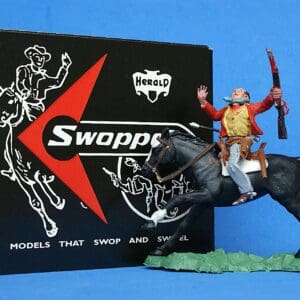 Swoppet Mounted Cowboy Wounded by Arrow - RED Torso