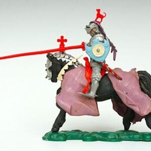 Swoppet Mounted Knight Charging - MAUVE Blanket